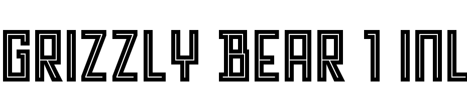 Grizzly Bear 1 Inline Font Download Free